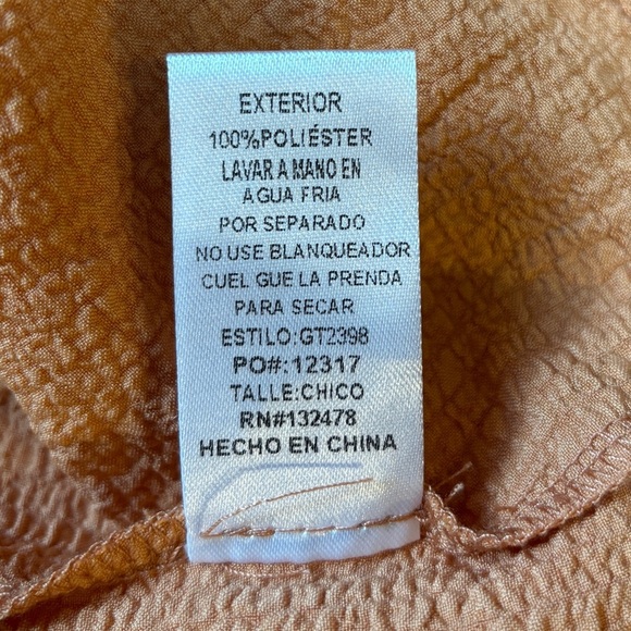 Women's Glam Los Angeles Boho blouse Sz Small bell sleeves - Picture 7 of 9